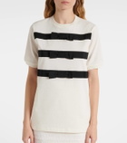 Nina Ricci Bow-detail cotton jersey T-shirt