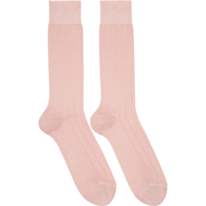 Photo: Paul Smith Pink Contrast Toe Link Socks 