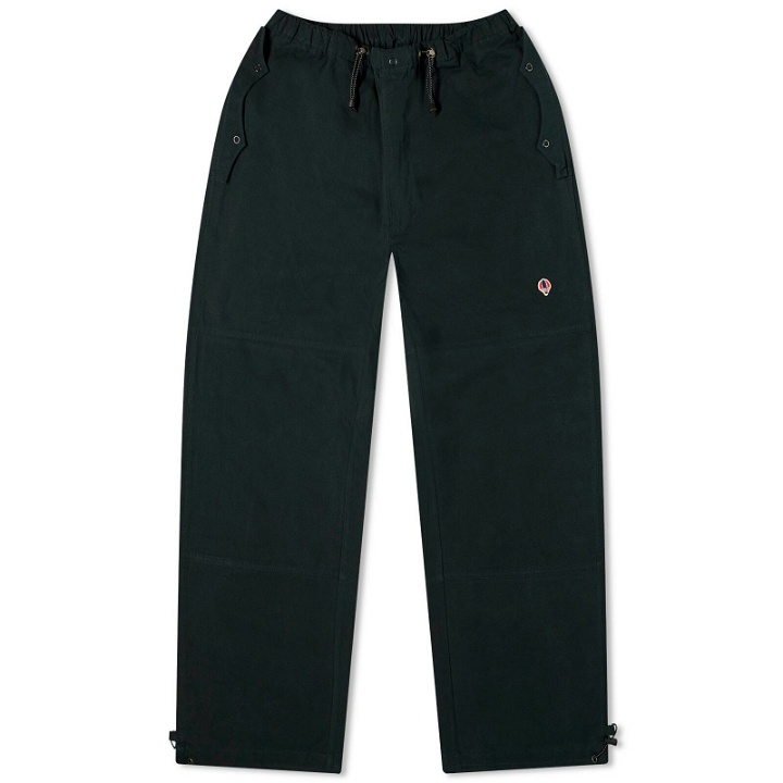 Photo: Anglan Men's Advance Wappen String Panel Trousers in Forest Green