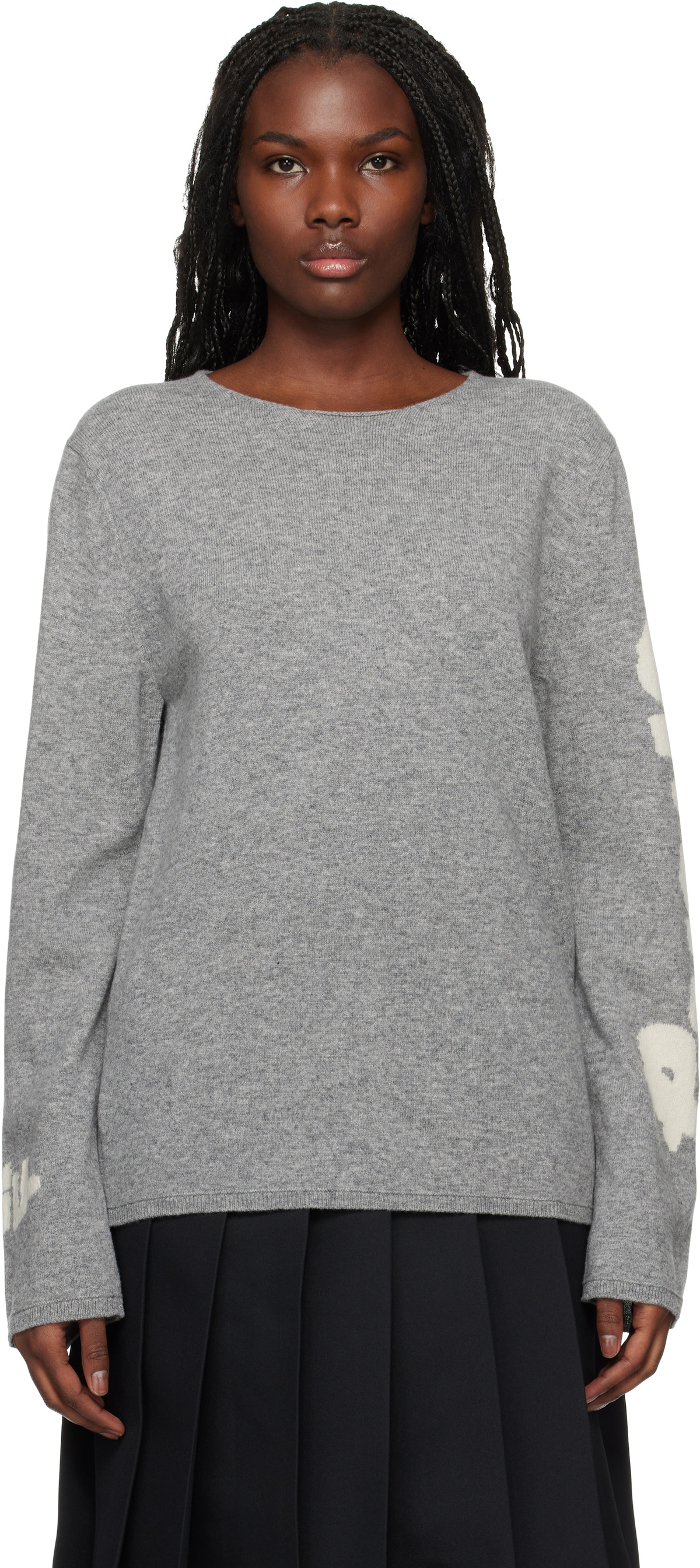 Comme des Garçons Shirt Gray 'Strong Will' Sweater