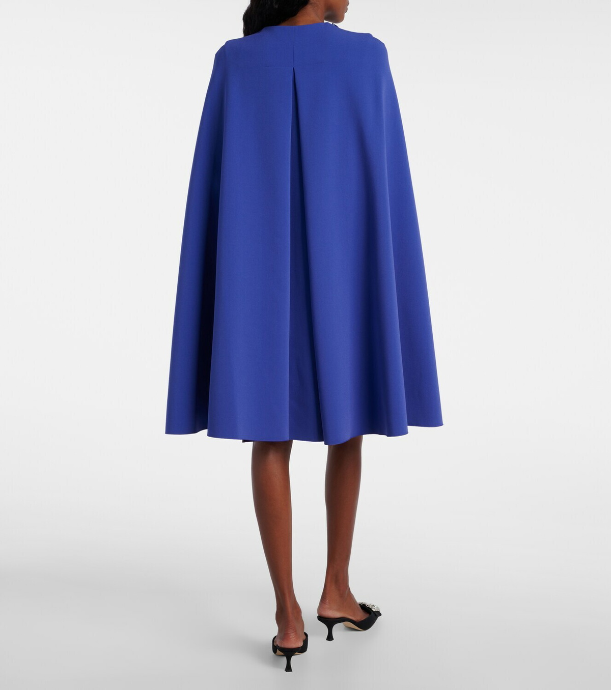 Roksanda Twiggy caped crêpe cocktail dress