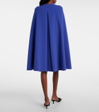 Roksanda Twiggy caped crêpe cocktail dress