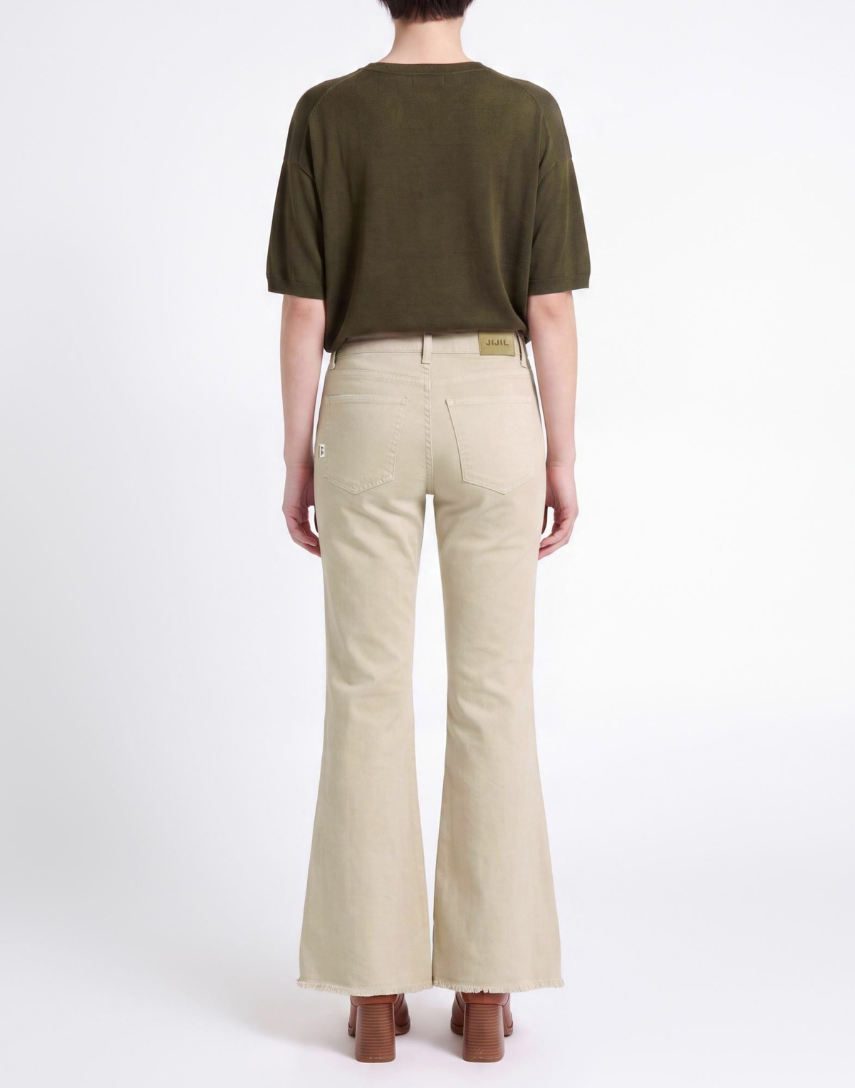 Jijil Womens Pants in Beige