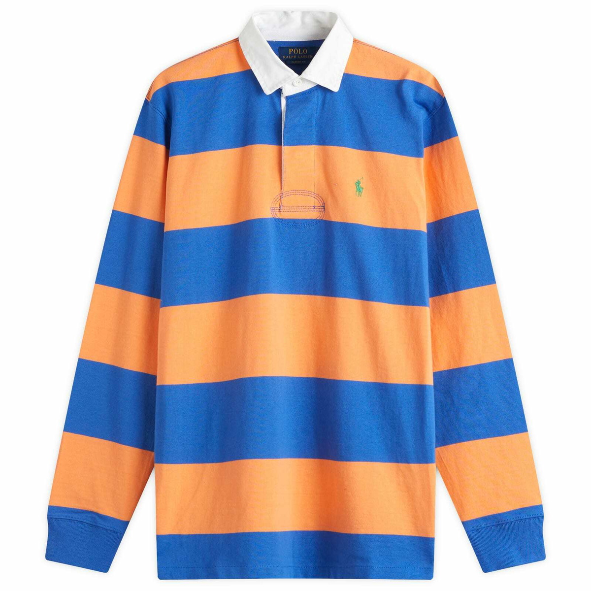 Polo Ralph Lauren Men's Long Sleeve Rugby Shirt in Classic Peach
