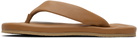 BY FAR Tan Dasha 2.0 Flip-Flops