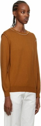 Rosetta Getty Orange Exposed Seams Sweater