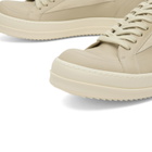 Rick Owens Men's Leather Vintage Sneaks in Sand/Milk/Milk