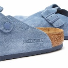 Birkenstock Boston Clog - Elemental Blue Suede