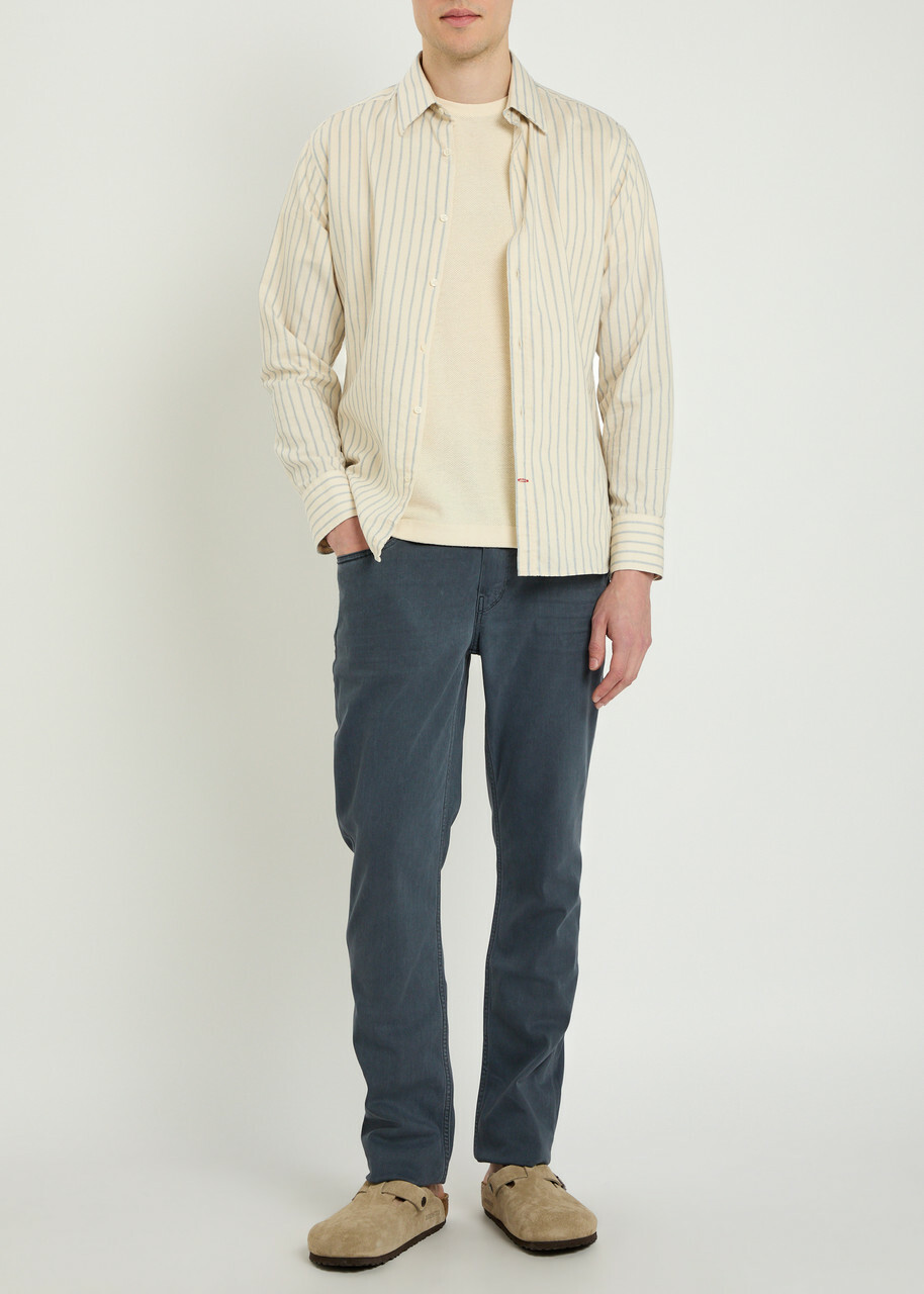 Paige Federal Slim Straight-leg Jeans Dark Blue