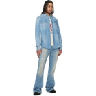 COÛT DE LA LIBERTÉ Blue Max Rigid Denim Western Shirt