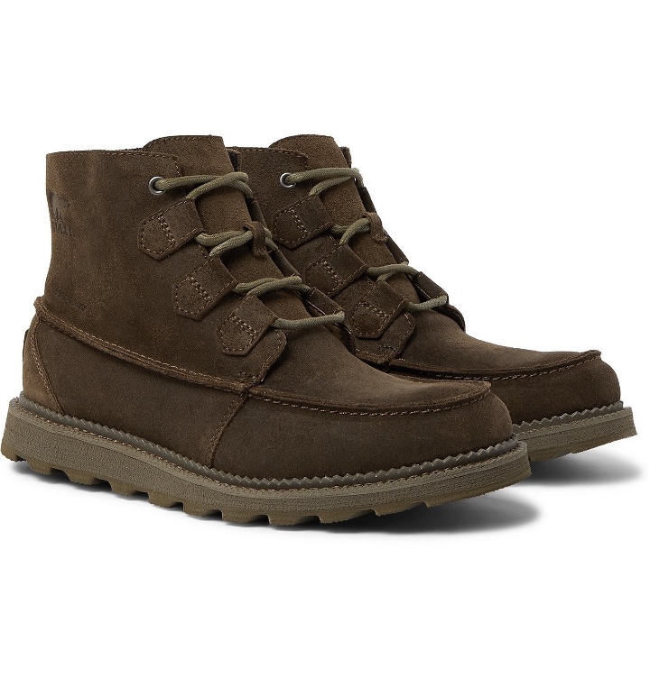Photo: Sorel - Madson Caribou Waterproof Leather Boots - Brown