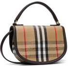 Burberry Brown & Beige Mini Highlands Bag​