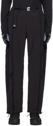 _J.L - A.L_ Black Paneled Trousers