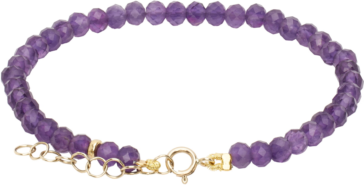 JIA JIA Purple Birthstone February Amethyst Bracelet