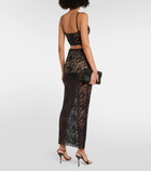 Rotate Birger Christensen Natasja lace maxi skirt