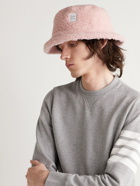 Thom Browne - Logo-Appliquéd Shearling Bucket Hat - Pink