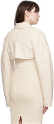 Nanushka Off-White Brisia Leather Jacket