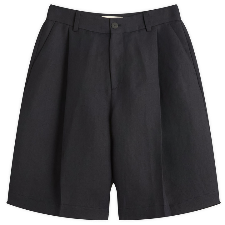 Photo: Studio Nicholson Men's Tailored Shorts in Darkest Navy