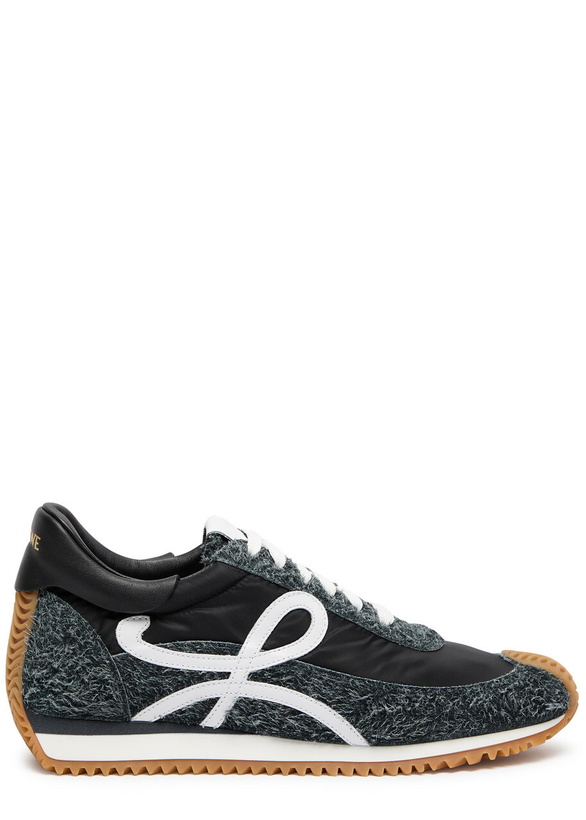Photo: Loewe Flow Panelled Nylon Sneakers Grey