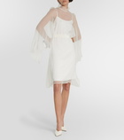 Max Mara Bridal Alma ruffled silk minidress