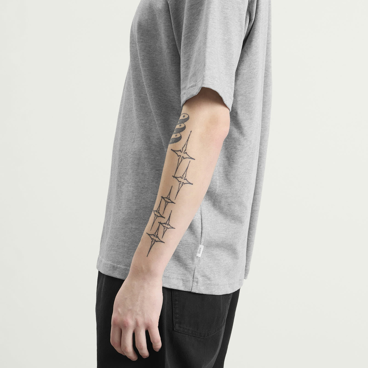 Norse Projects Men's Standard Heavy Loose T-Shirt in Grey Melange