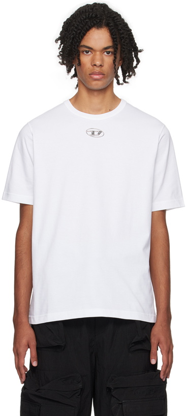 Photo: Diesel White T-Just-Od T-Shirt