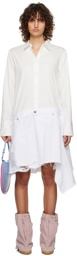 JW Anderson White Boxy Denim Midi Dress