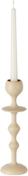 BLACK BLAZE Off-White Medium Infinity Candle Holder