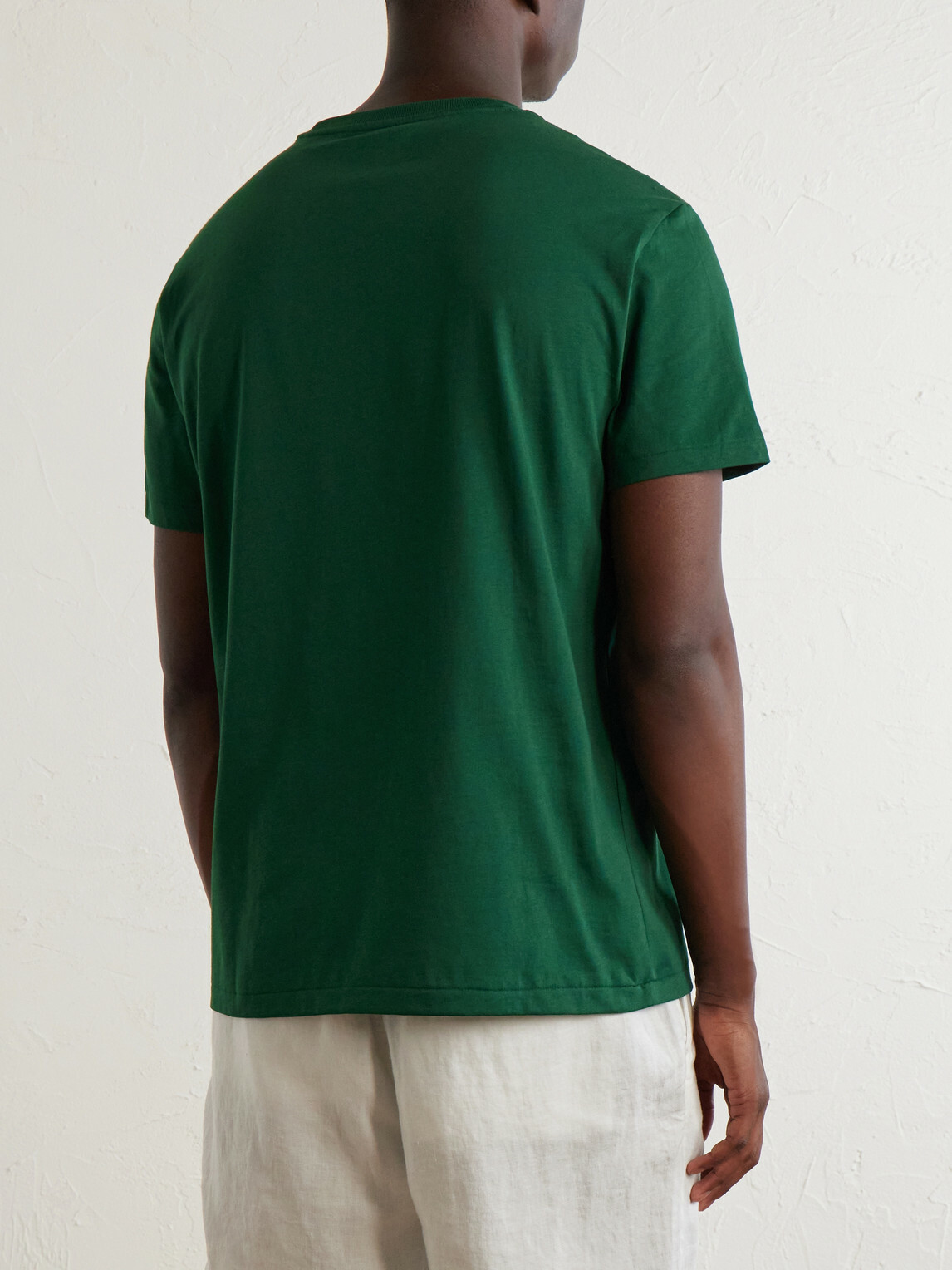 Polo Ralph Lauren - Logo-Embroidered Cotton-Jersey T-Shirt - Green