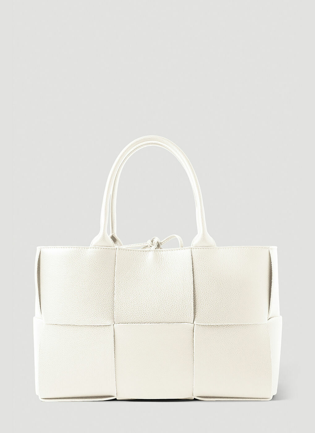 Arco Small Tote Bag in White Bottega Veneta