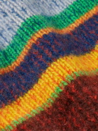 The Elder Statesman - Striped Cashmere Sweater - Blue