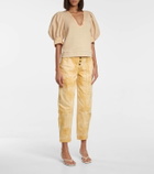 Ulla Johnson Apollo tapered-fit tie-dye jeans