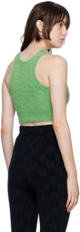 AMBUSH Green Fuzzy Tank Top