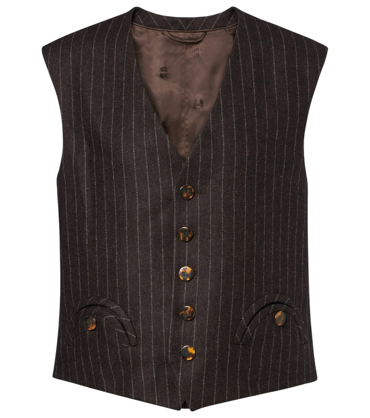 Photo: Blazé Milano Feral pinstripe wool and cashmere vest