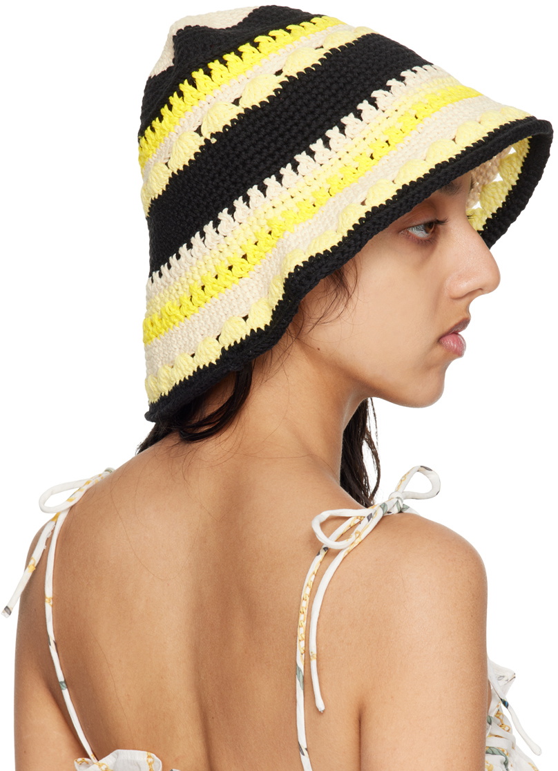 【GANNI】LOGO KNIT BUCKET HAT 0400022261763_LIGHTINDIGO?wid=