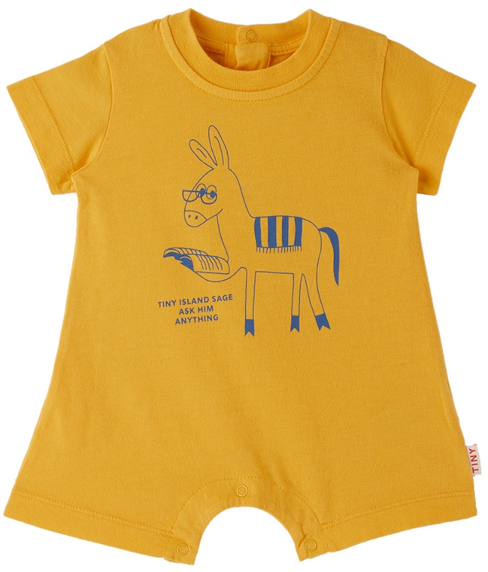 Photo: TINYCOTTONS Baby Yellow Smarty Donkey Bodysuit