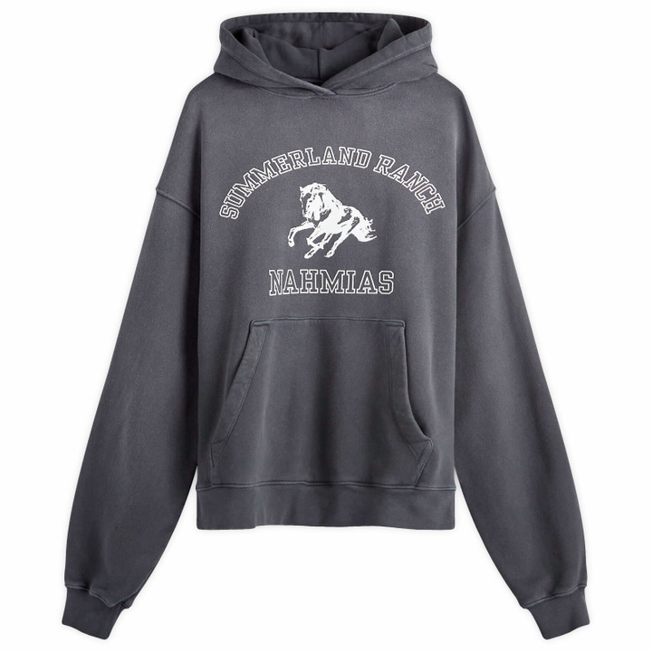 Photo: Nahmias Men's Summerland Ranch Hoodie in Worn Black