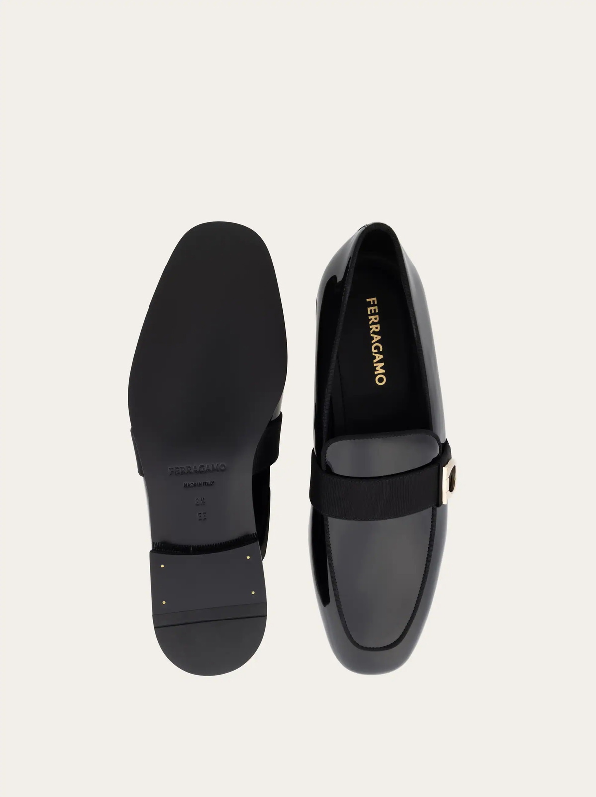 Ferragamo Mens Gancini loafer in Black