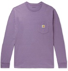 Carhartt WIP - Logo-Appliquéd Cotton-Jersey T-Shirt - Purple