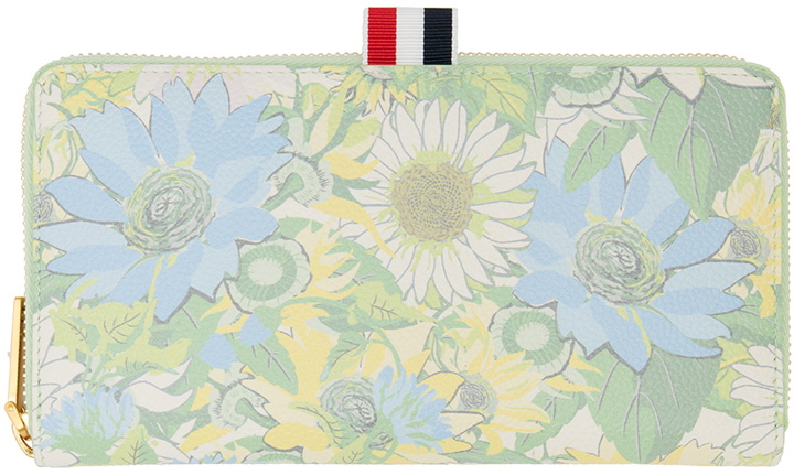 Photo: Thom Browne Green Flower Icon Continental Wallet