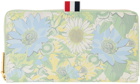 Thom Browne Green Flower Icon Continental Wallet