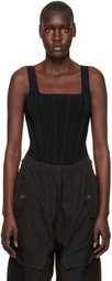 Dion Lee Black Corset Tank Top