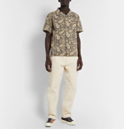 The Workers Club - Camp-Collar Printed Cotton Shirt - Neutrals