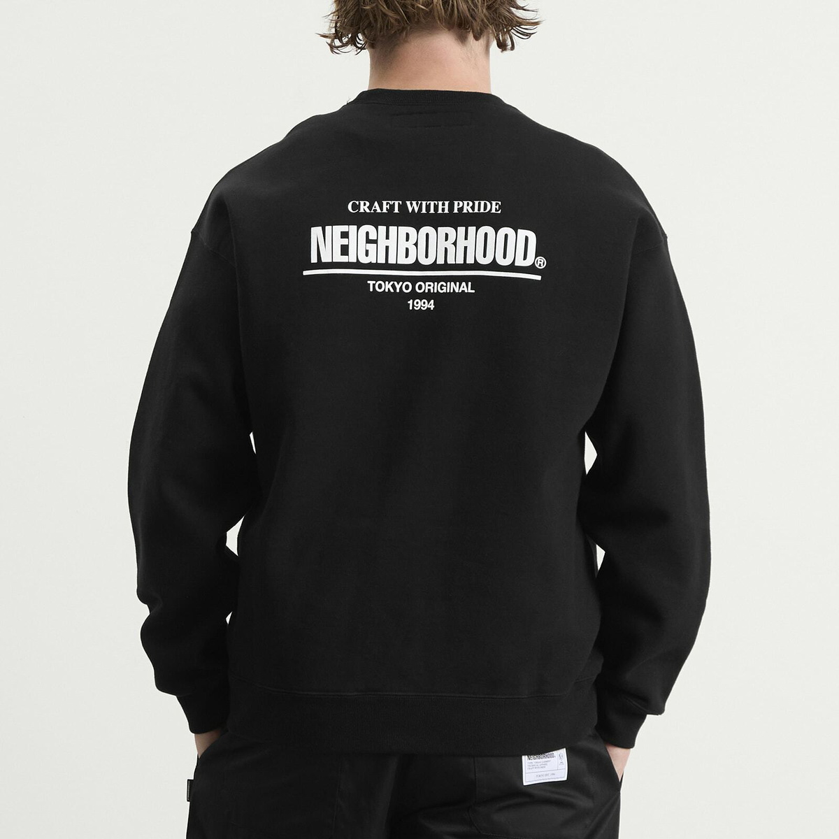 Neighborhood Men's Plain Logo Sweatshirt in Black