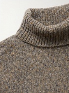 Hartford - Donegal Wool-Blend Rollneck Sweater - Green