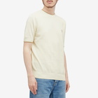 Fred Perry Men's Textured Knit T-Shirt in Ecru