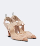 Fendi Colibrì mesh slingback pumps