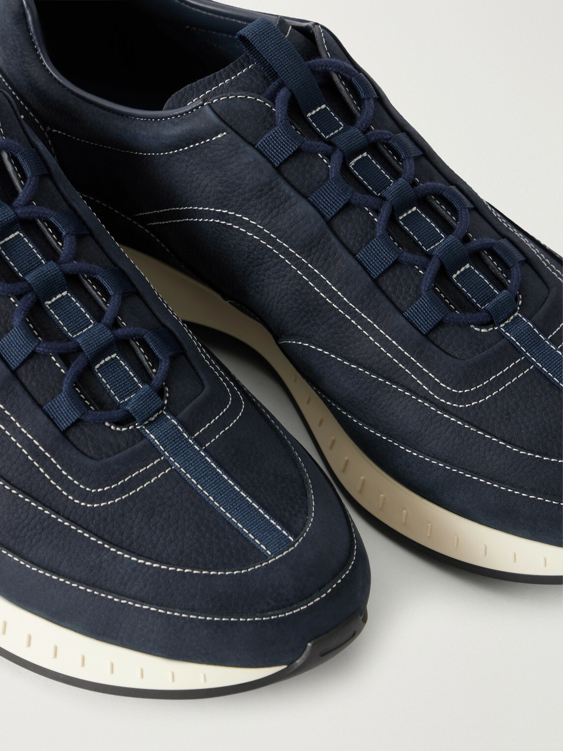 John Lobb - Laced Stream Nubuck Sneakers - Blue
