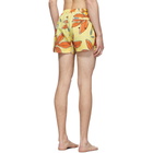 Jacquemus Yellow and Multicolor Le Maillot Gadjo Swim Shorts