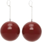 Simon Miller Red & Silver Disco Earrings